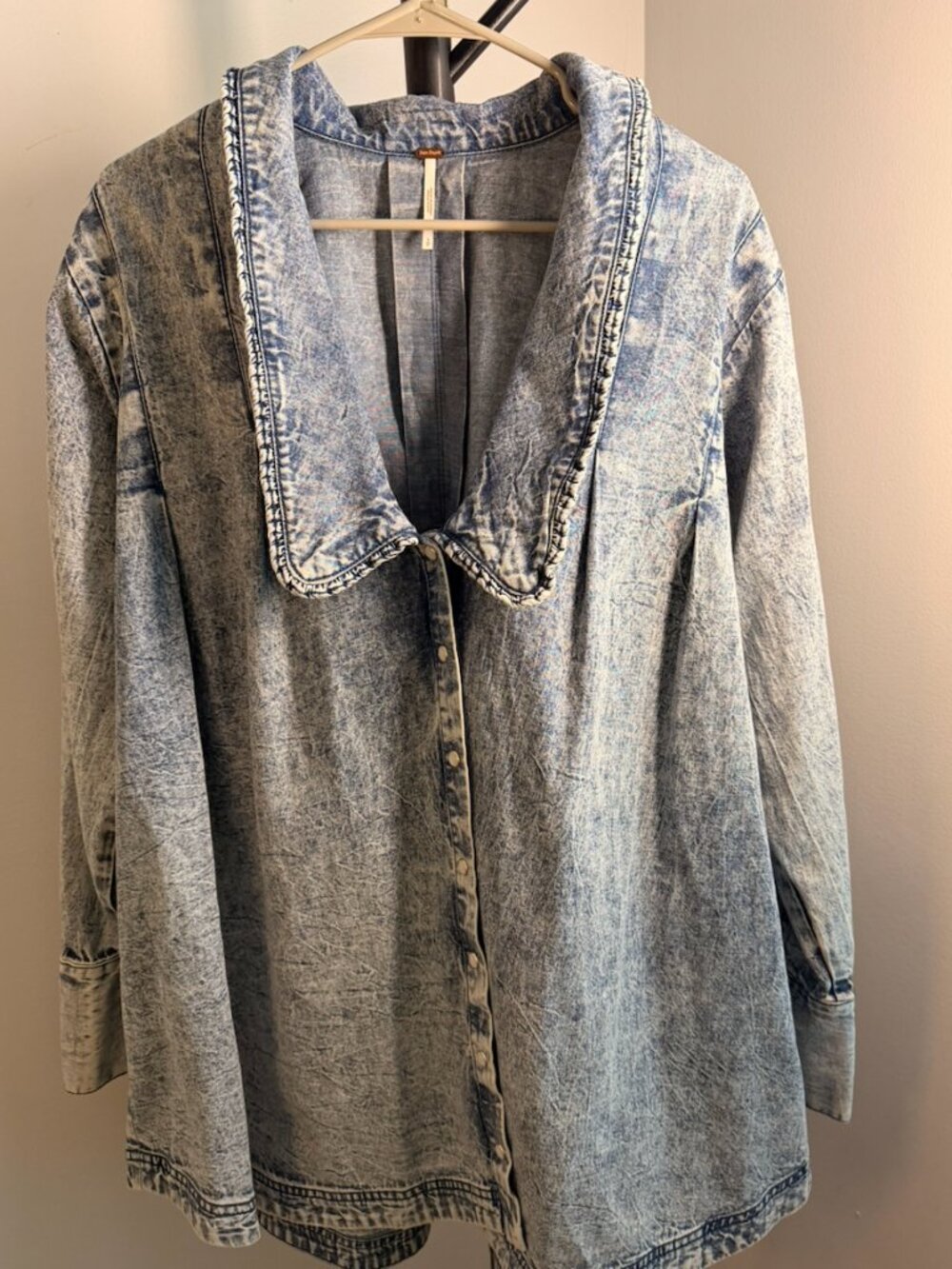 Free People Oversized Denim Shacket